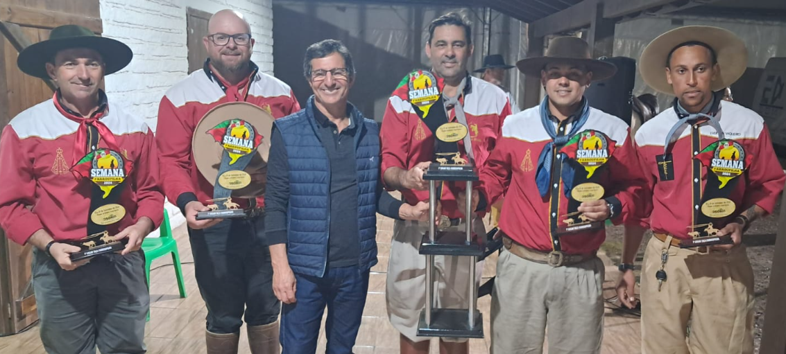 Piquete Laçadores do Gesso foram campeões da Taça Farroupilha.