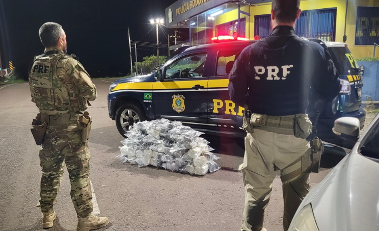 PRF apreende 96 quilos de entorpecentes na BR-101