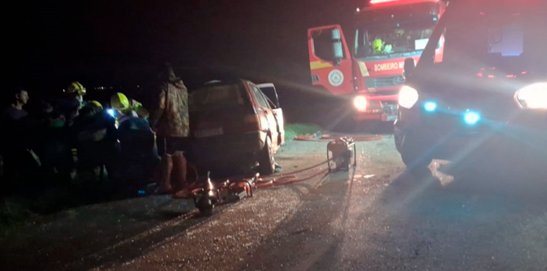 Acidente aconteceu no quilômetro 150 da rodovia, no município de Palmares do Sul.