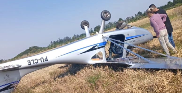 Acidente é registrada no Aeroclube de Osório