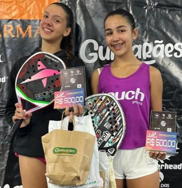 Osoriense Júlia e Maria Antônia (Palmares) venceram a Sub-14 Feminina.