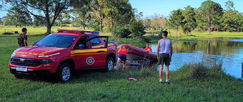 Corpo de soldado do 3º RCG foi encontrado dentro de lago no Parque Histórico General Osório, em Tramandaí.