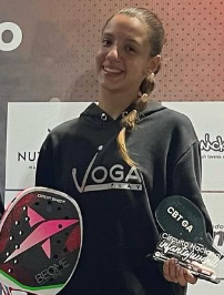 Júlia ficou em 2º na Simples Feminina, na categoria Sub-14.