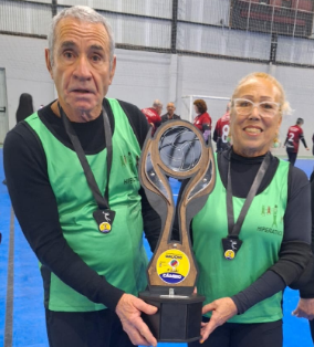 Osorienses Cleber e Ana foram vice-campeões em Sapucaia do Sul.