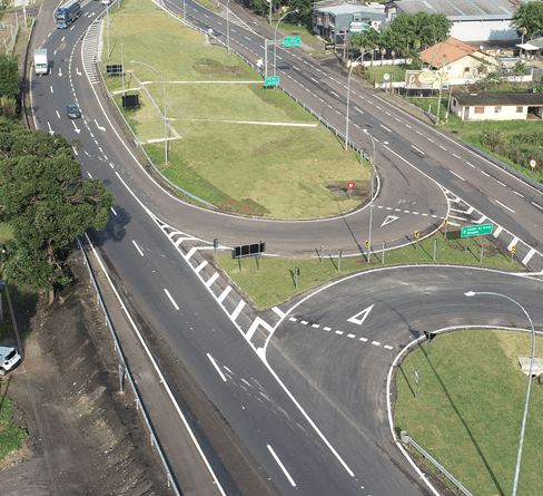 Um dos retornos finalizados está localizado no quilômetro 84 da rodovia, em Osório.