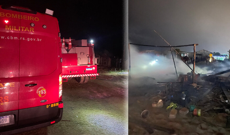 Incêndio destrói residência em Magistério