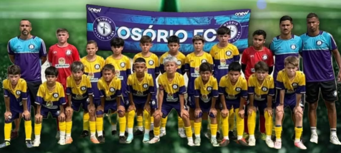 Equipe sub-11 do Osório FC também ficou em 2º lugar na Sulicampe Litoral.