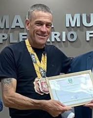 Sergio ganhou duas medalhas no Mundial de Jiu Jitsu.