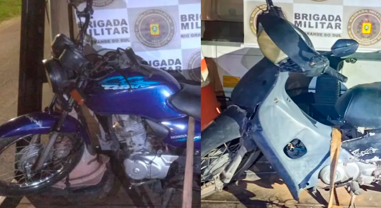 Policiais apreenderam duas motocicletas na Interpraias, em Tramandaí.