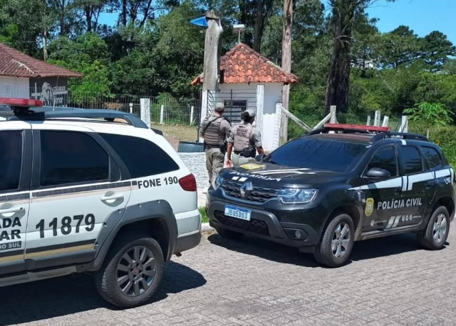 Ação contou com a participação de agentes da Polícia, Brigada, Bombeiros, Ministério Público e prefeitura de Osório.