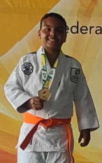 Arthur foi o campeão no Sub-13 Pesado (-60kg).