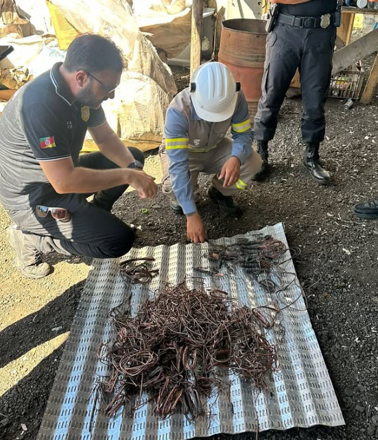 Operação combate furto de cabos de energia