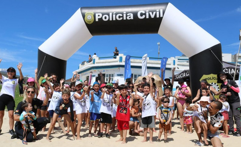 Aproximadamente 150 crianças participaram de Minirrústicas da Polícia