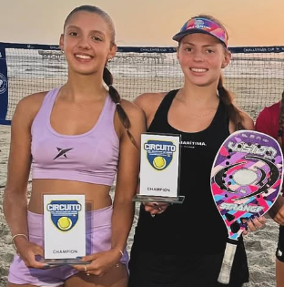 Júlia e Isabelli foram vice-campeãs na Sub-16 Feminina.