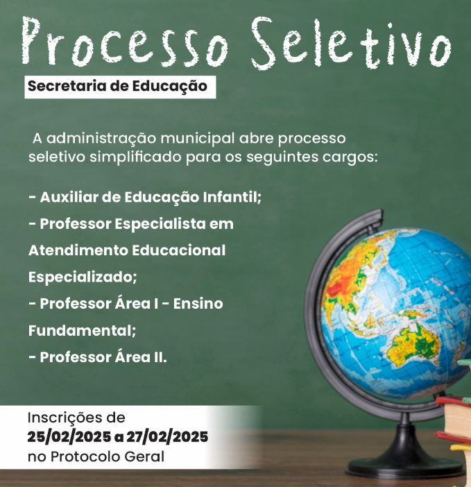 Prefeitura lança edital para contratação de professores