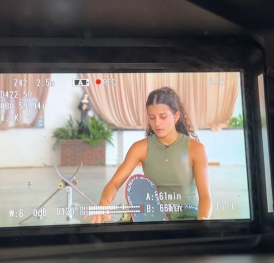 Skatista de Osório grava matéria para o Globo Esporte