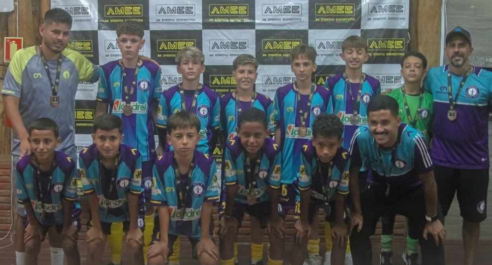 Time Sub-13 do Osório Futebol Clube também ficou em 3º lugar na Amee Cup de Futebol 7.