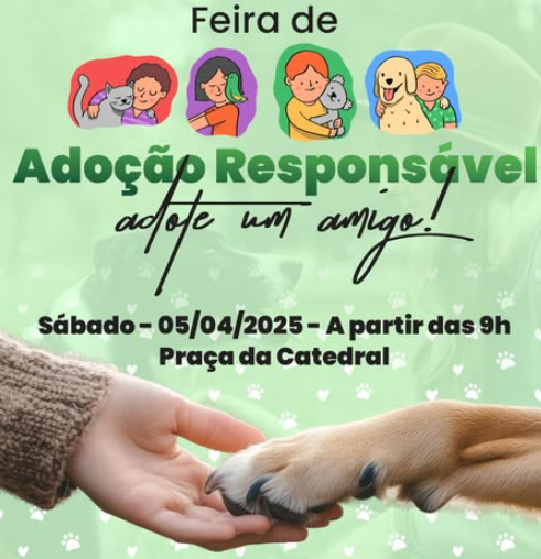 Praça da Matriz receberá Feira de Adoção de Animais