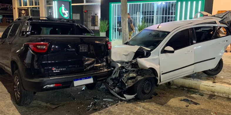 Idosa teria ocasionado acidente no Centro de Tramandaí após sofrer mal súbito.