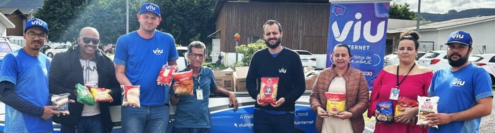 Viu doa meia tonelada de alimentos para Cras da região