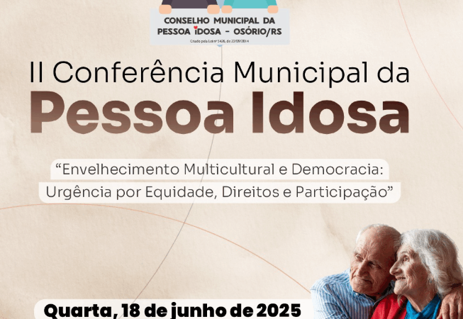 Câmara de Vereadores receberá Conferência Municipal da Pessoa Idosa