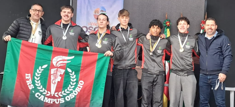 Equipe do IFRS terminou em 2º lugar no Futsal Juvenil Masculino dos Jogos Escolares de Osório.