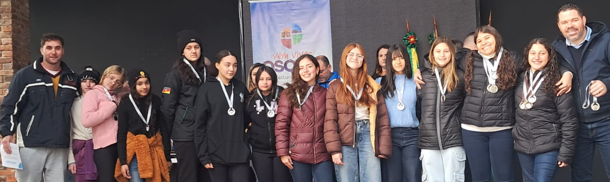 Escola Tuiuti foi a vice-campeã no Handebol Infantil Feminino dos Jogos Escolares de Osório.