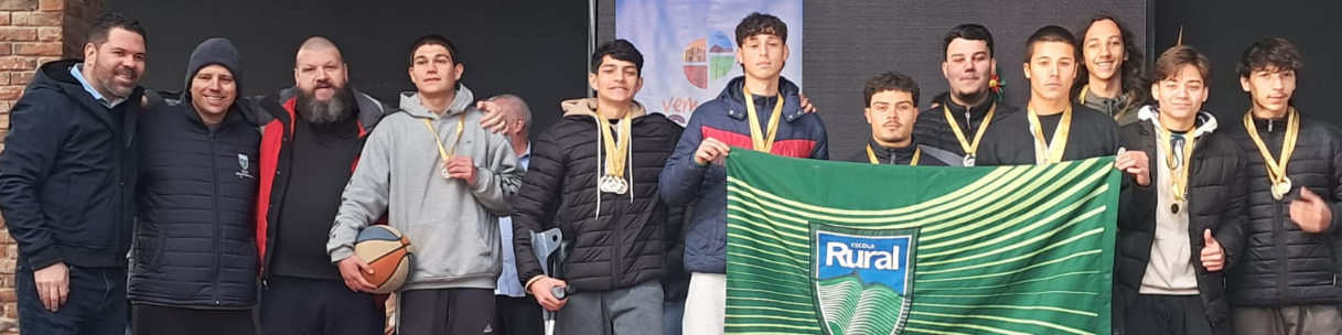 Escola Rural foi a grande campeã no Basquete Juvenil Masculino dos Jogos Escolares de Osório.