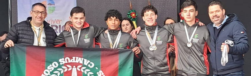 Equipe do IFRS terminou em 2º lugar no Basquete Juvenil Masculino dos Jogos Escolares de Osório.