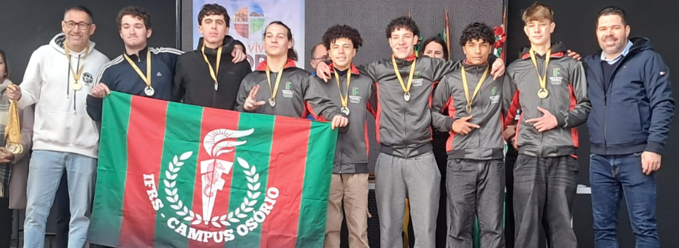 IFRS foi a Escola campeã do Vôlei Juvenil Masculino dos Jogos Escolares de Osório.