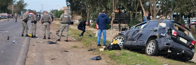Acidente na Interpraias deixa duas pessoas mortas e outra ferida