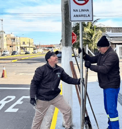 Cruzamentos da cidade receberão nova sinalização