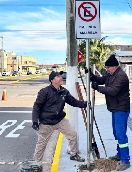 Cruzamentos da cidade receberão nova sinalização