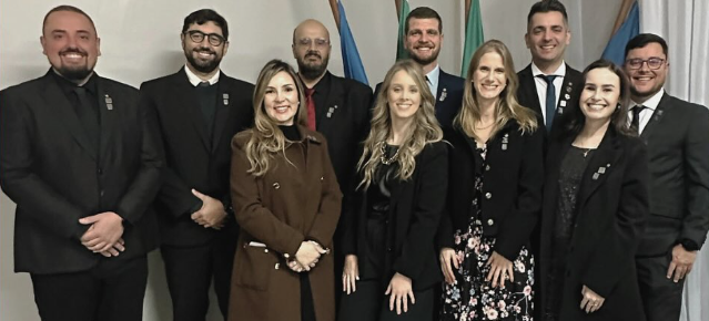Diretoria do Rotary Club Bons Ventos para o biênio 2025/2026.