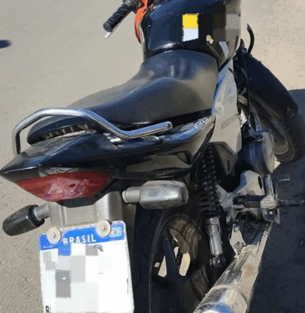 Moto furtada é apreendida pela BM