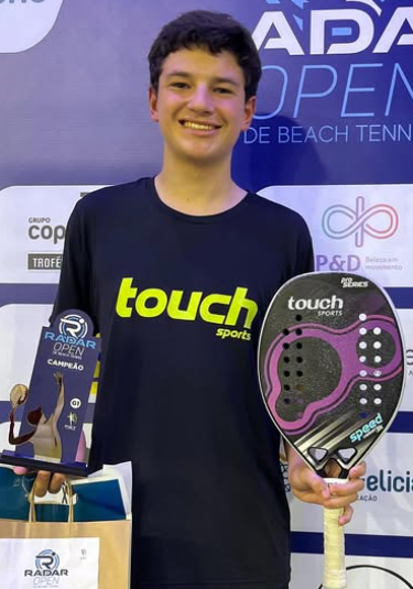Davi Lessa foi campeão na categoria Sub-16 Masculina