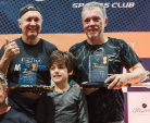 Carlos Santini e o parceiro Régis (Tramandaí) foram campeões na categoria Masculina 60+.