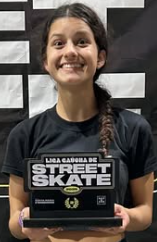 Mariazinha é vice-campeã de etapa da Liga Gaúcha de Skate