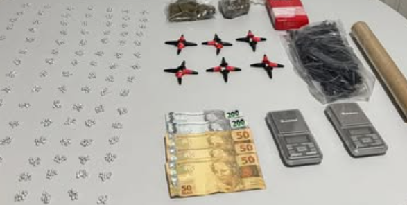 Criminosos são presos e adolescente é apreendido por tráfico