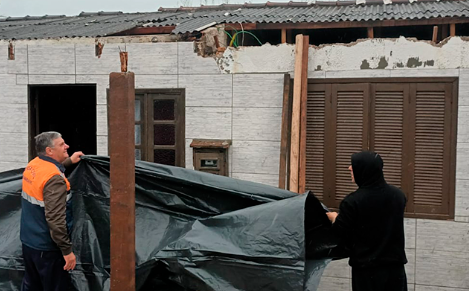 Cidade da região sofre com temporal
