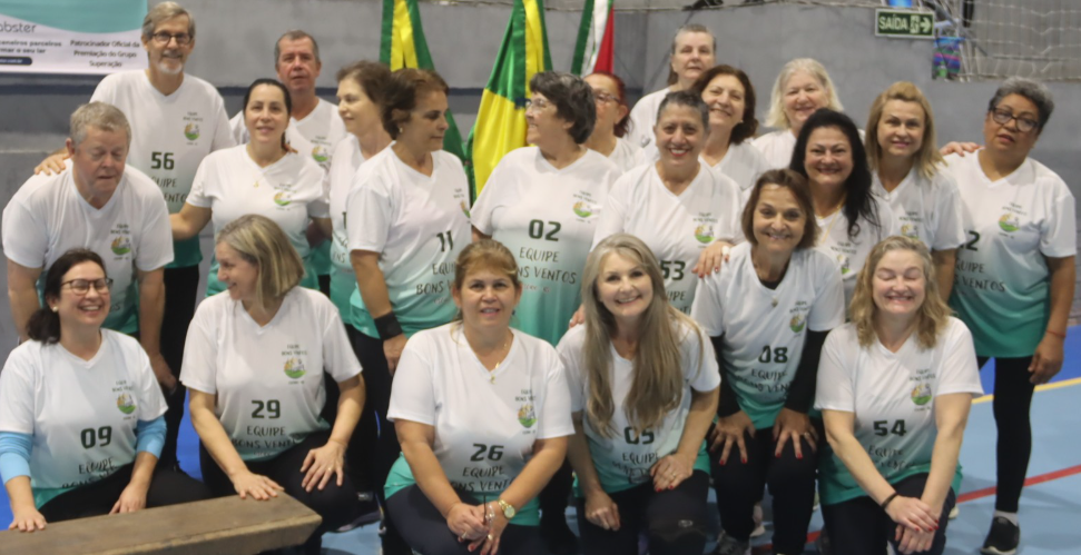 Equipe Bons Ventos representou o município de Osório na competição disputando as categorias Master e Sênior.
