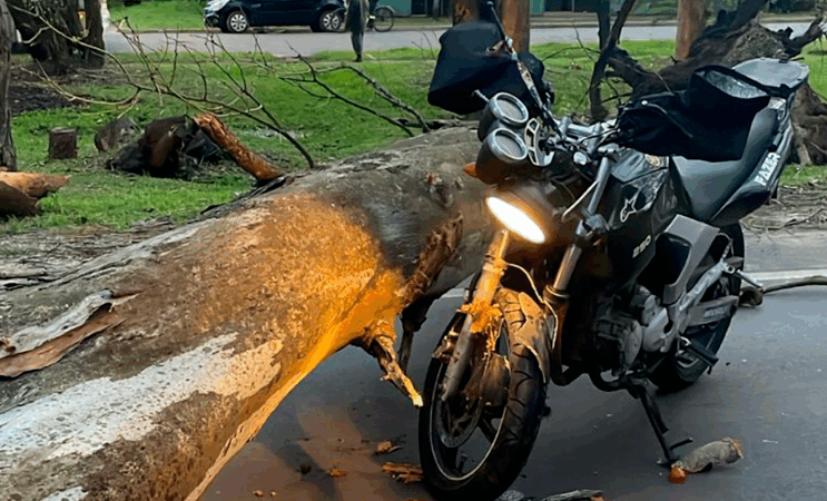Motociclista fica ferida em acidente na ERS-040