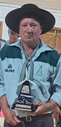 Joelcio Cavitione (Unidos pela Tradição) venceu as provas de Laço nas categorias Capataz e Senhor.