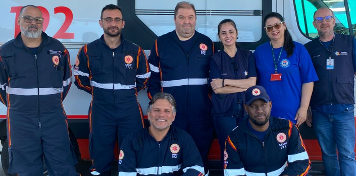 Atividades realizadas com agentes do Cras (foto 1) e do Samu (foto 2) da cidade tiveram como objetivos a qualificação profissional e a padronização dos serviços de atendimento.