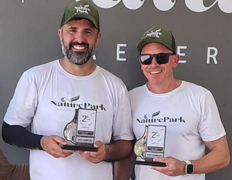 Marcos e André foram os vice-campeões no Masculino.