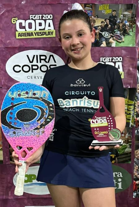 Alice ficou em 2º lugar na Sub-12 Feminina.