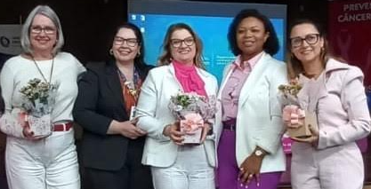 Ângela Kuzler, Joyce, Monalisa, Ângela Sessim e Renata.