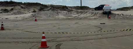 Explosivos são encontrados em praias