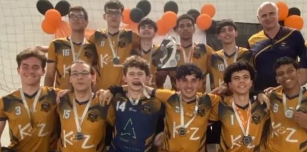 Equipe do Vôlei Osório ficou na segunda colocação no Infanto Masculino.