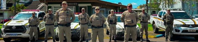 Agentes do 8º BPM realizaram ato em Osório e outros dois municípios do Litoral.